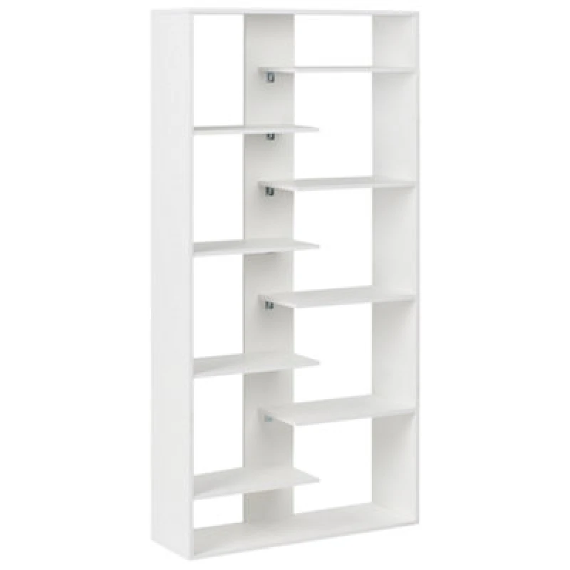 Image of Beliani 8 Tier Bookcase Fontas 180 Cm White