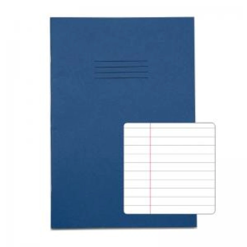 Image of RHINO A4 Exercise Book 48 page, Dark Blue, F8M (Pack of 100)