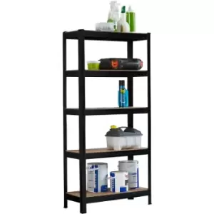 Image of Neodirect - Neo Black 5 Tier Garage Shelving Racking