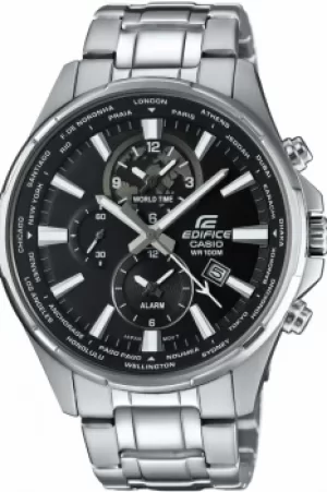 Image of Mens Casio Edifice World Time Alarm Chronograph Watch EFR-304D-1AVUER