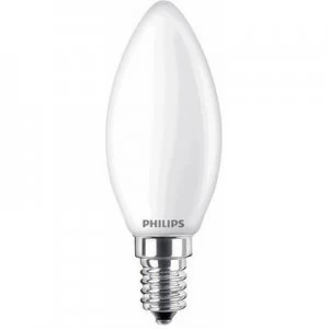 Image of Philips LED (monochrome) EEC A++ (A++ - E) E14 Candle 4.3 W = 40 W Warm white (Ø x L) 35mm x 97mm