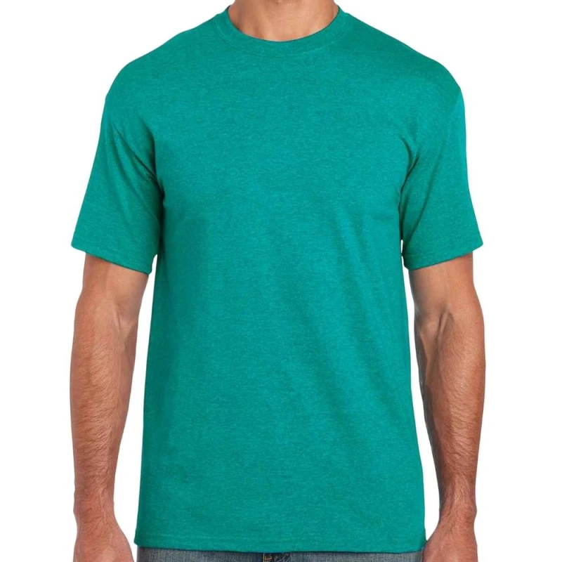 Image of Gildan Mens Heavy Cotton T-Shirt in Jade Size: Large Jade Male L