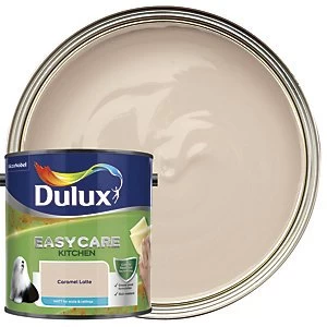 Image of Dulux Easycare Kitchen Caramel Latte Matt Emulsion Paint 2.5L