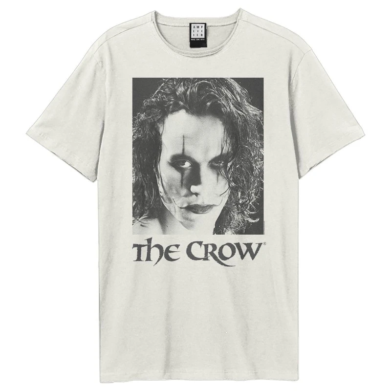 Image of Amplified Amplified Men Draven The Crow T-Shirt in White Size: X-Small White XS Male 5063652170663