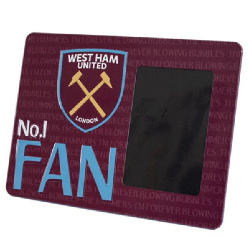 Image of West Ham United FC West Ham United FC No. 1 Fan Photo Frame in Dark Red Dark Red One Size Unisex 5063693797164