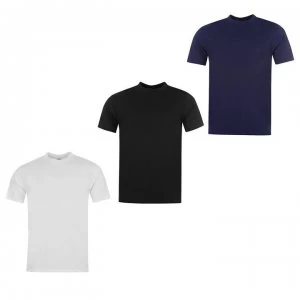 Image of Donnay 3 Pack T Shirts Mens - White/Blck/Navy