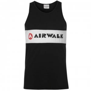 Image of Airwalk Stripe Vest Mens - Black