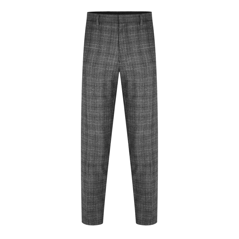 Image of Ted Baker Check Suit Trousers - Grey Grey 30 R