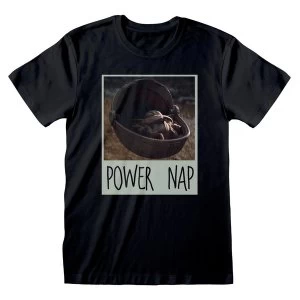 Image of Star Wars - The Mandalorian Power Nap Unisex XL T-Shirt - Black
