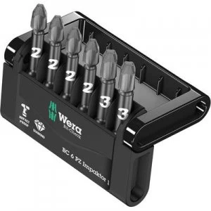 Image of Wera Mini-Check Impaktor 3 05057692001 Bit set 6 Piece Pozidriv Impaktor technology