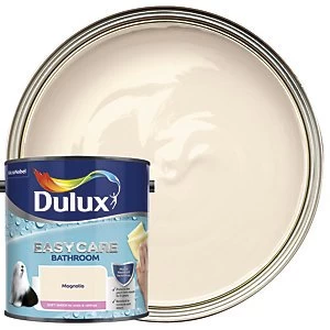 Image of Dulux Easycare Bathroom Magnolia Soft Sheen Emulsion Paint 2.5L