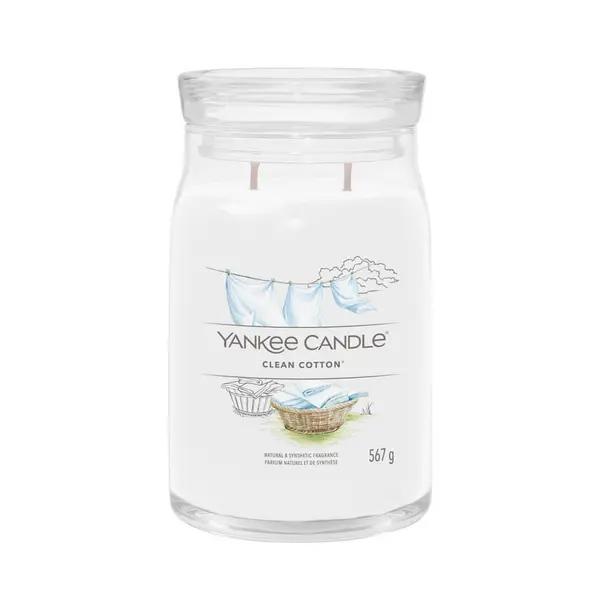 Image of Yankee Candle Clean Cotton Scented Candle 567g