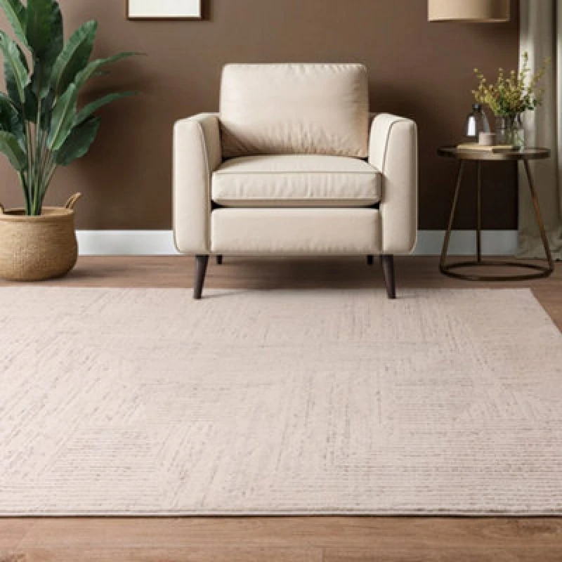 Image of The Rug Edit Axel Scandi Patterned Ivory Rug 160X220Cm