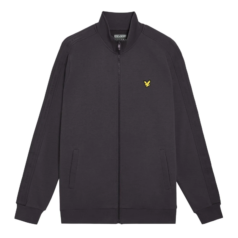 Image of Lyle and Scott Tape Track Top Grey male S