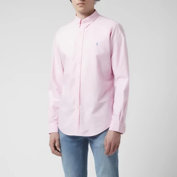 Image of Polo Ralph Lauren Mens Garment Dyed Oxford Shirt - Carmel Pink - S