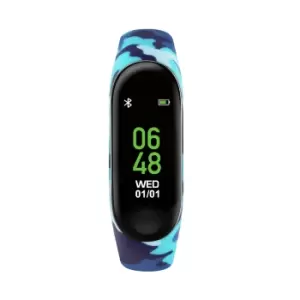 Image of Tikkers Series 1 Kids Smart Fitness Tracker Blue Camouflage