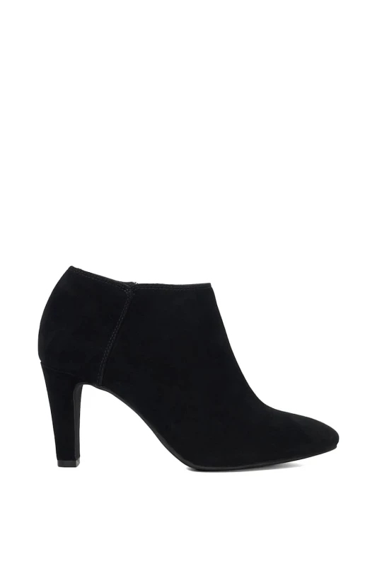Image of Dune London Womens 'Omarah' Suede Ankle Boots in Black Size: 6 Black Female 6