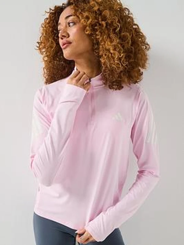 Image of Womens 1/2 zip training jacket adidas Adi365 Rose Female M