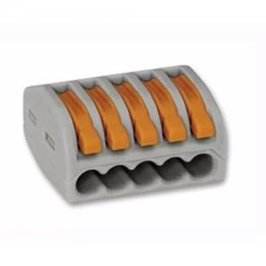 Image of Zexum 5 Way Pluggable Toolless Terminal Block Connector / Single