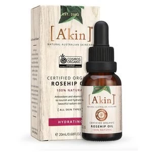 Image of Akin Certified Organic Rosehip Oil 20ml