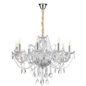 Image of Onli Svetlana 8 Light Multi Arm Chandelier, Lights