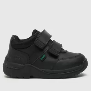 Image of Kickers Black Stomper Mid Boys Toddler Boots
