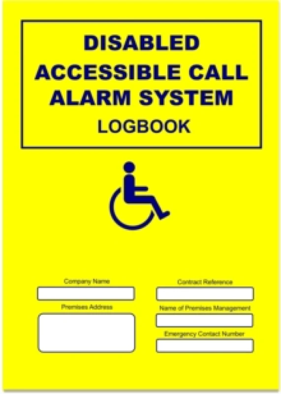 Image of Disabled Call Alarm System Logbook Paperback / softback
