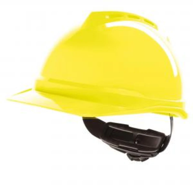 Image of MSA V - Gard 500 Vented Safety Helmet Hi Vis Yellow