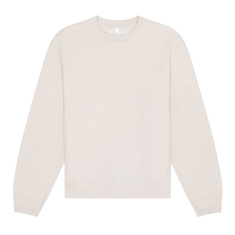 Image of Bella + Canvas Mens Heavyweight Crew Neck Sweatshirt in Light Beige Size: XS Light Beige Male XS