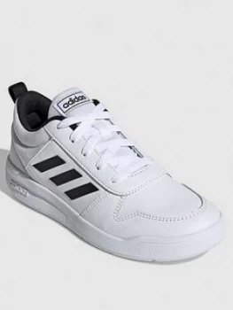 Image of adidas Tensaur Junior Trainers - Black/White, Size 5.5