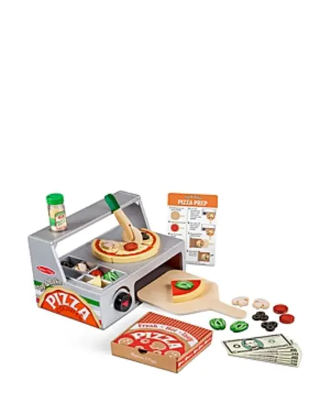 Image of Melissa & Doug Top & Bake Pizza Counter Play Set - Ages 3+
