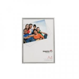 Image of Photo Album Company Photo Album Co Backloader A4 Silver Glass BLRA4SV