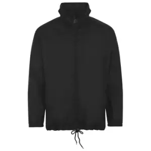 Image of SOLS Unisex Shift Showerproof Windbreaker Jacket (S) (Black)