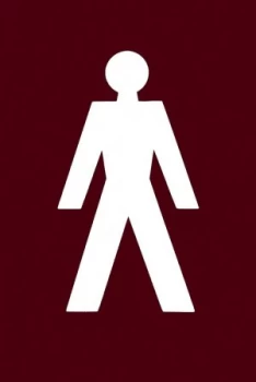 Image of Nylon 100x150mm Male Door Sign