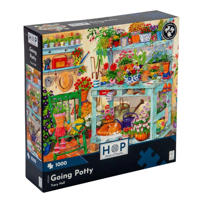 Image of The House Of Puzzles Going Potty, 1000 Piece Jigsaw Puzzle Multi unisex