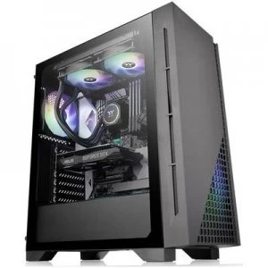 Image of Thermaltake H330 TG Midi tower PC casing Black Built-in fan, Window, Dust filter