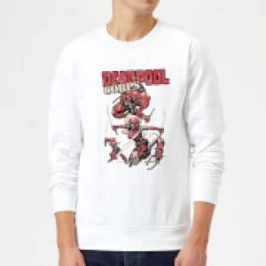 Image of Marvel Deadpool Family Corps Sweatshirt - White - XL