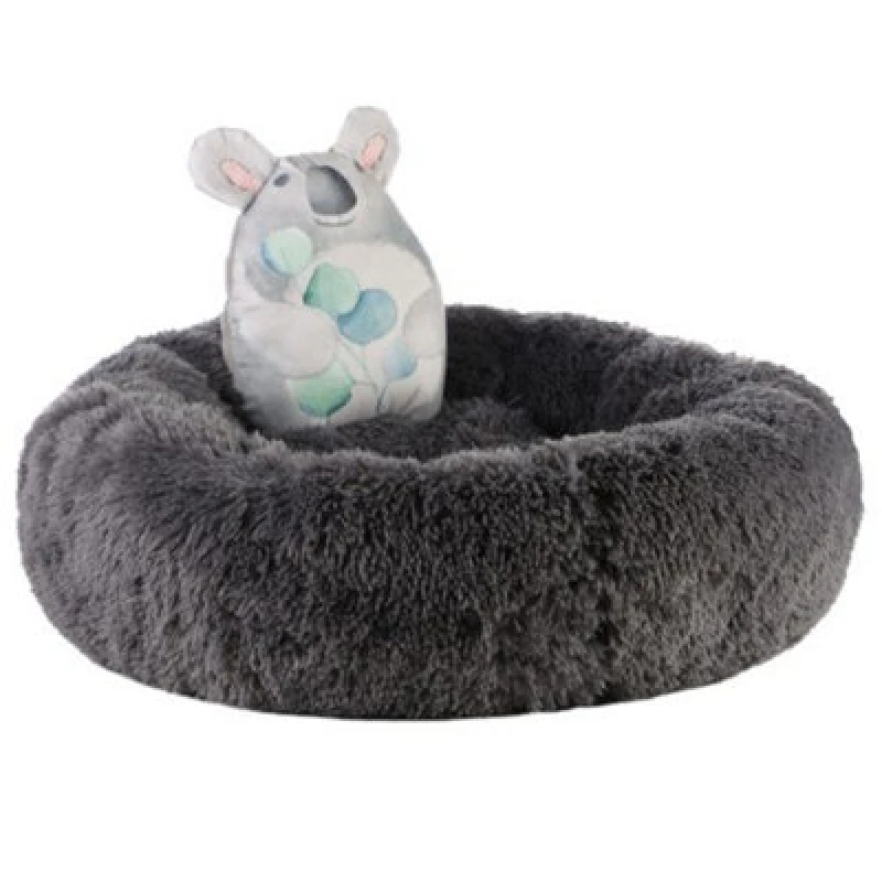 Image of Dream Paws Anxiety Reducing Plush Bed With Plush Toy One Colour UV4ZL Unisex