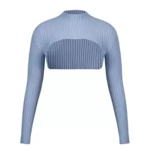 Image of Kangol Neck Jumper Womens - Blue
