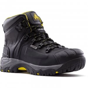 Image of Amblers Safety As803 Waterproof Wide Fit Safety Boot Black Size 7