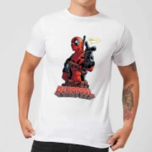Image of Marvel Deadpool Hey You Mens T-Shirt - White - M