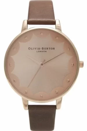 Image of Ladies Olivia Burton Big Dial Scalloped Watch OB14EX41