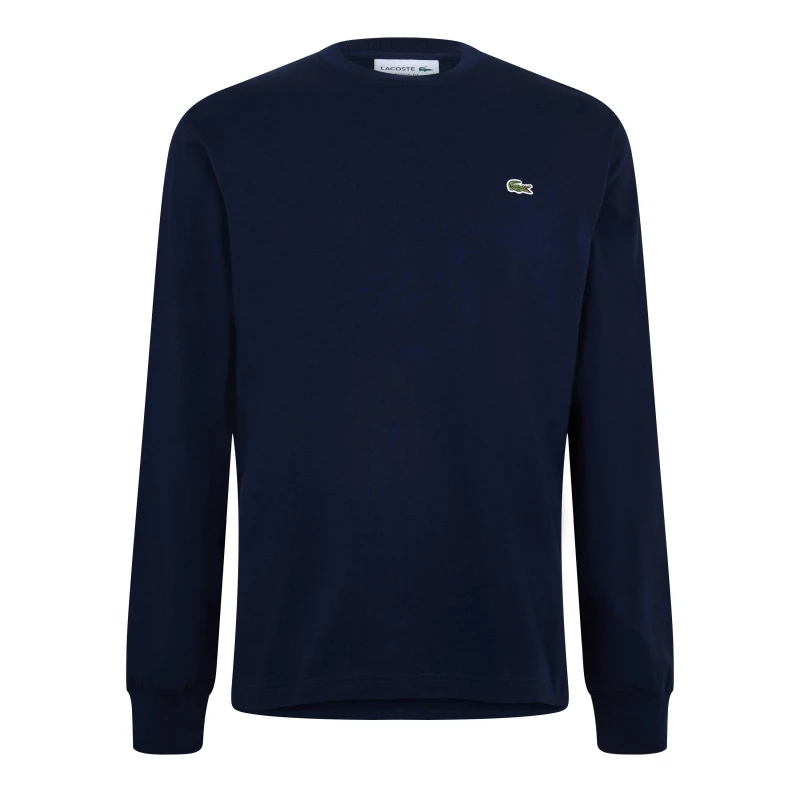 Image of Lacoste Mens Long Sleeve T-Shirt Navy 166 male XL