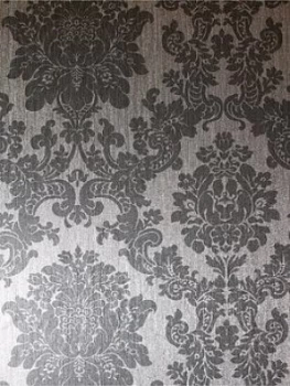 Image of Arthouse Foil Damask Silver Wallpaper