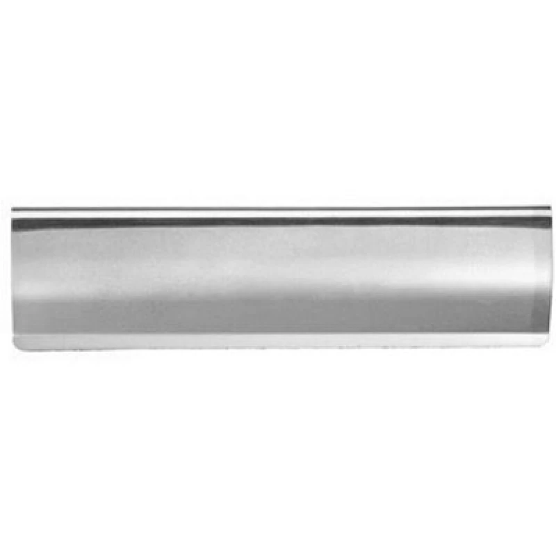 Image of Loops Curved Letterbox Cover Interior Letter Tidy Flap 280 x 78mm Steel Chrome Metallics