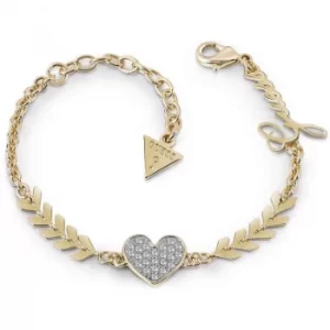 Image of Ladies Guess Cupid Gold Bracelet
