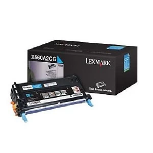 Image of Lexmark X560A2CG Cyan Laser Toner Ink Cartridge