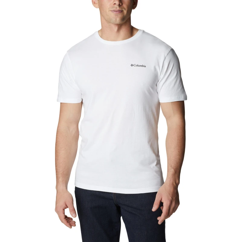 Image of Columbia Barton Regular Fit T-Shirt Mens White male Small