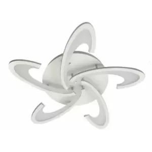 Image of Helam Genova Integrated LED Semi Flush Light White 70cm