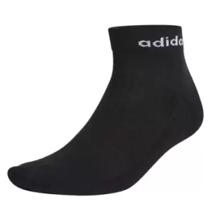 Image of adidas Half Cushioned Ankle Socks 3 Pack Womens - Black